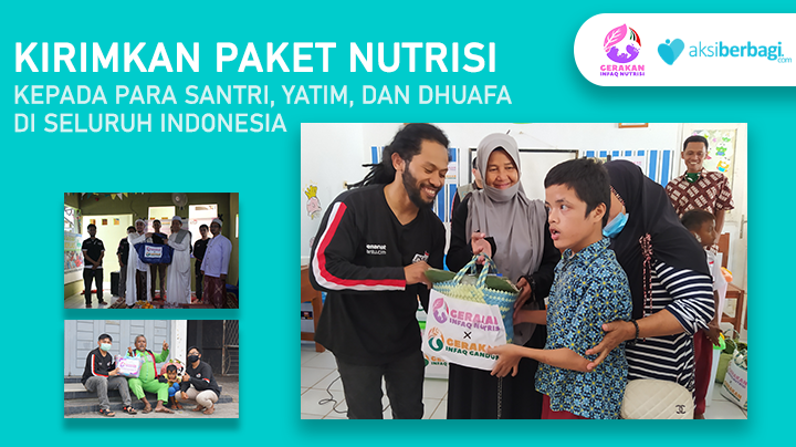 KIRIMKAN PAKET NUTRISI KEPADA PARA SANTRI, YATIM DAN DHUAFA DI SELURUH INDONESIA